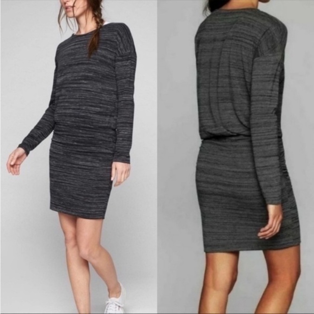Athleta Avenues Charcoal Gray Dress Small